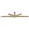 Ekena Millwork Kennewick Rough Sawn Timber Gable Bracket, Douglas Fir, 84"W x 21"H x 2"D x 4"F, 6/12 Pitch GBW084X21X0204KEN00RDF - alternate 4